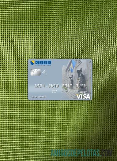 Cartão Visa do Banco Central da Bósnia e Herzegovina Photolook Front modelo